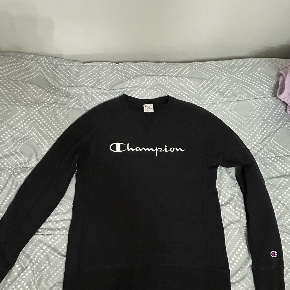 Champion Authentic Black Crewneck